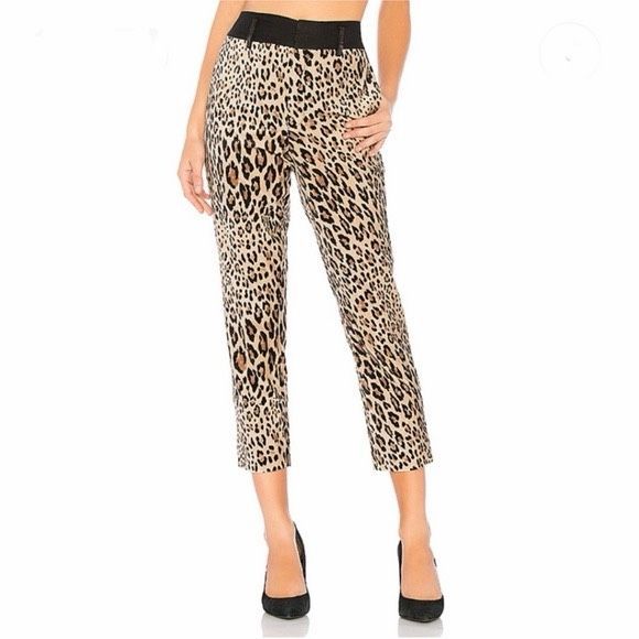 Frame Cheetah Print Tuxedo Sz 8 Pants